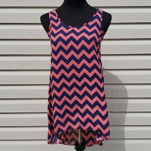 Pink republic chevron bathingsuit cover up size XS